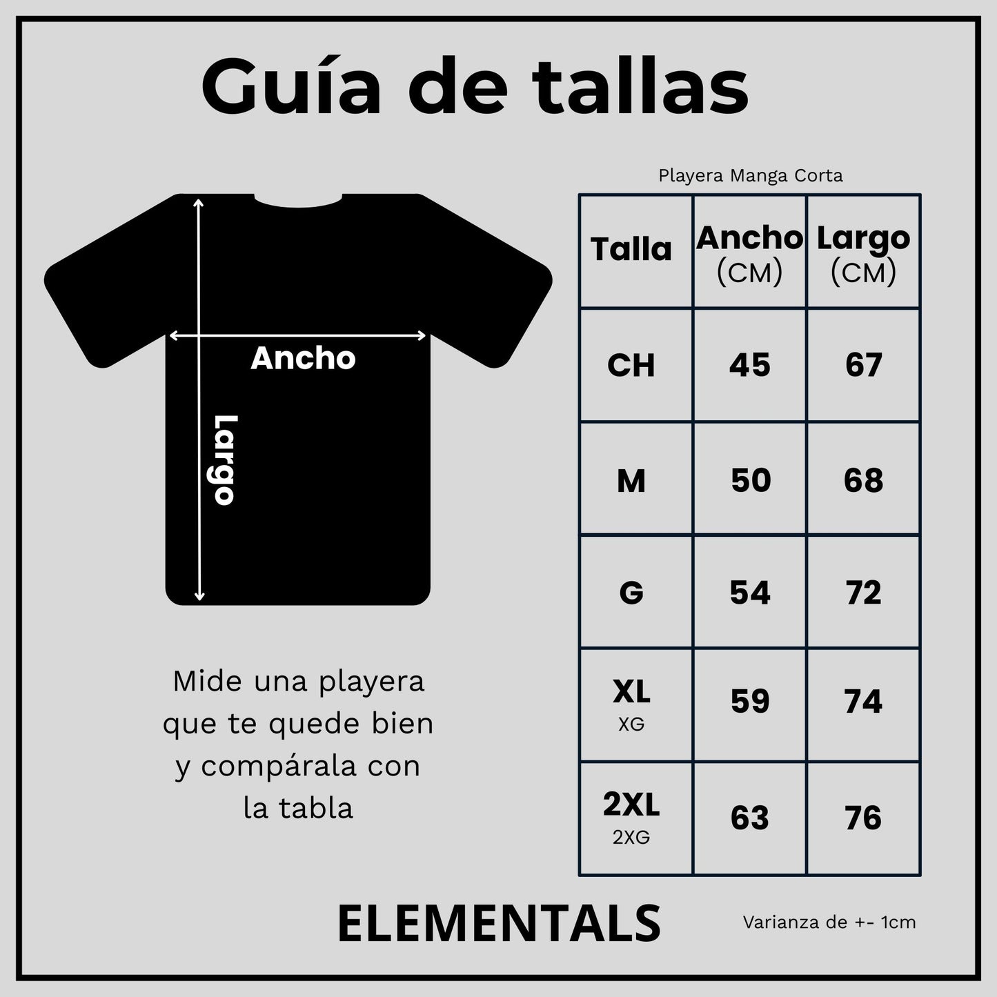 Playera Esencial Manga Corta